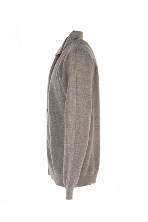 Cardigan in lana merino marrone ROBERTO COLLINA | 253M2130507